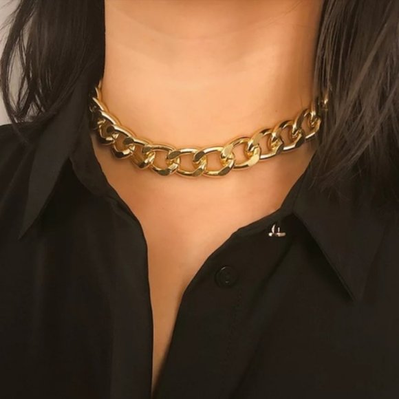 NEW Gold Unisex Cuban Link Chain Necklace 1 - Picture 2 of 14